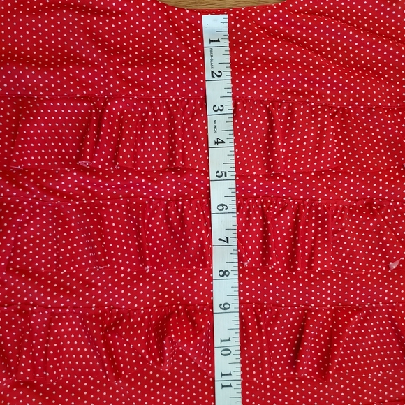 Vandana red with white polkadot medium sleeveless dress. - Picture 11 of 12